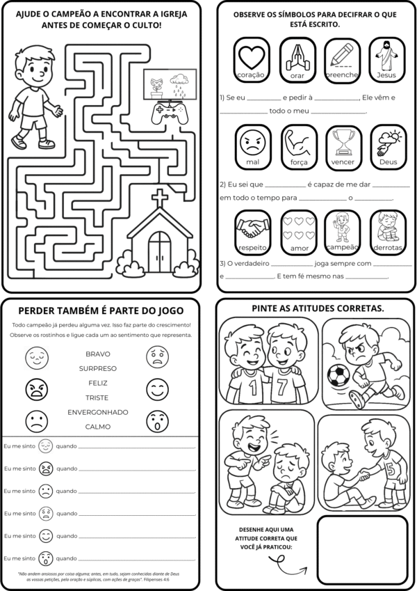 Campeão - O menino que não sabia perder + 30 Atividades Extras (PDF) + Jogo de Tabuleiro (PDF) - Imagem 5
